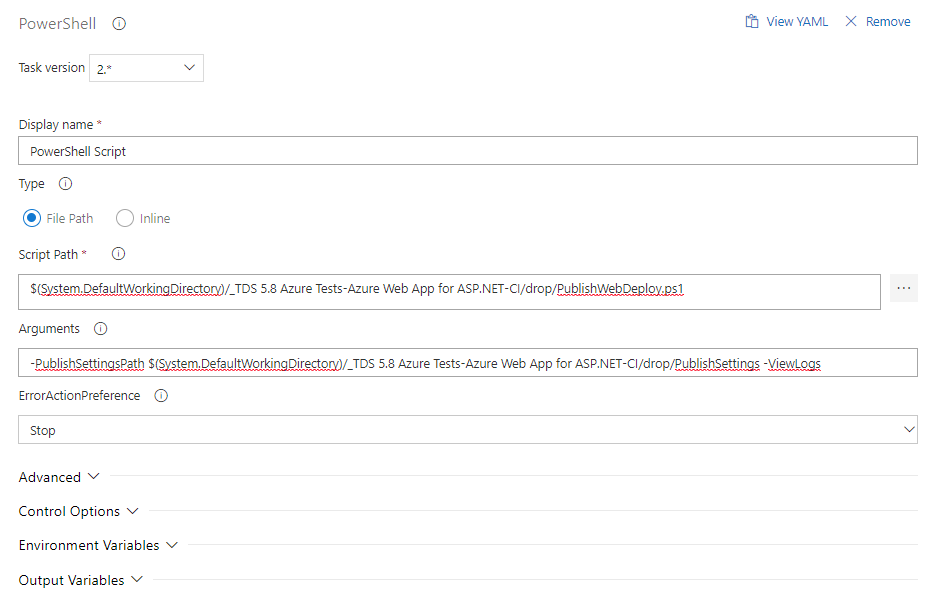 WIndow of Powershell
